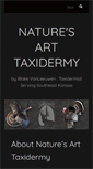 Mobile Screenshot of naturesart-taxidermy.com