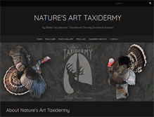 Tablet Screenshot of naturesart-taxidermy.com